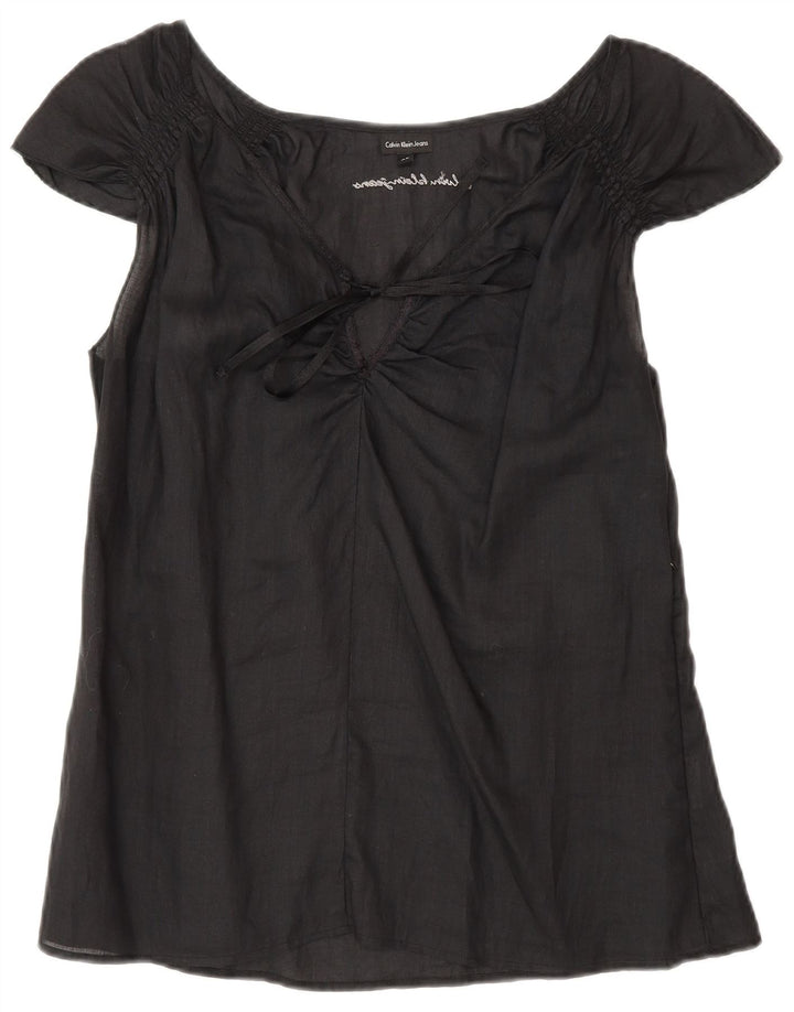Camicetta da donna Calvin Klein Jeans Top UK 18 XL Nera