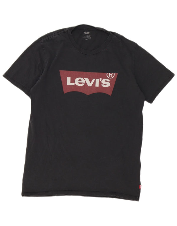 T-shirt grafica da uomo Levi's Top piccola in cotone nero