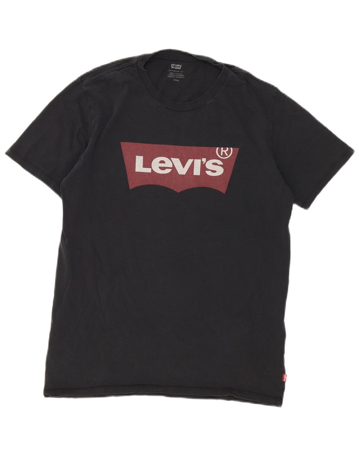 T-shirt grafica da uomo Levi's Top piccola in cotone nero