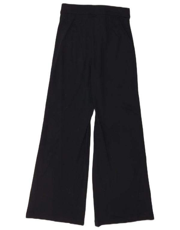 Pantaloni a vita alta da donna Marks & Spencer UK 8 piccoli W26 L28 blu navy