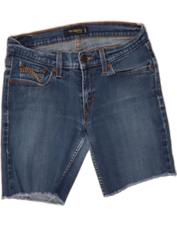 LEVI'S Womens Denim Shorts US 7 Medium W28 Blue Cotton Vintage Levi's and Second-Hand Levi's from Messina Hembry 