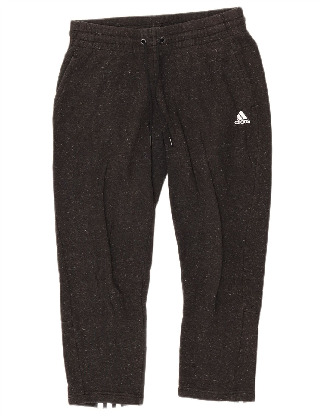 Pantaloni da tuta corti da donna ADIDAS UK 12/14 Cotone screziato grigio medio