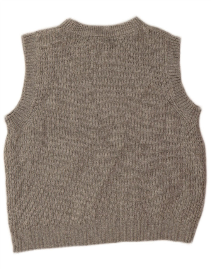 Canotta corta da donna Marks & Spencer UK 10 piccola poliestere grigio