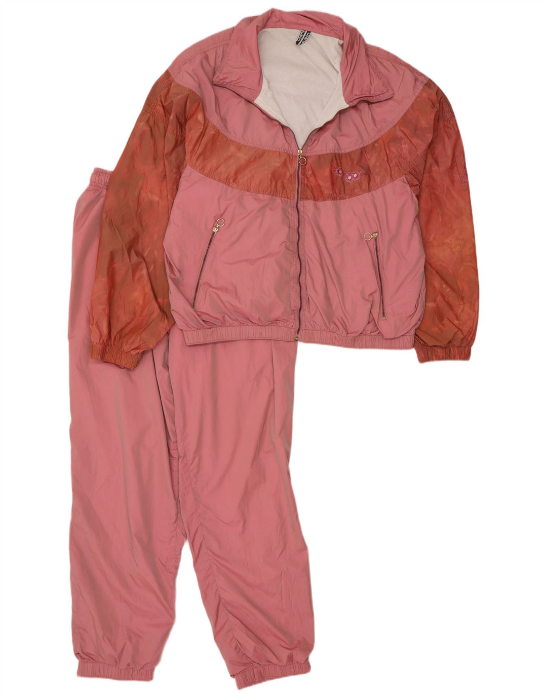Tuta intera da donna Dubin UK 14 Medium Pink Colourblock poliammide retrò