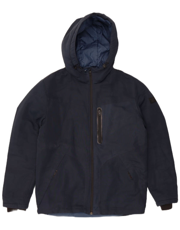 Jack & Jones Giacca imbottita con cappuccio da uomo UK 40 Large Blu Navy Moderno