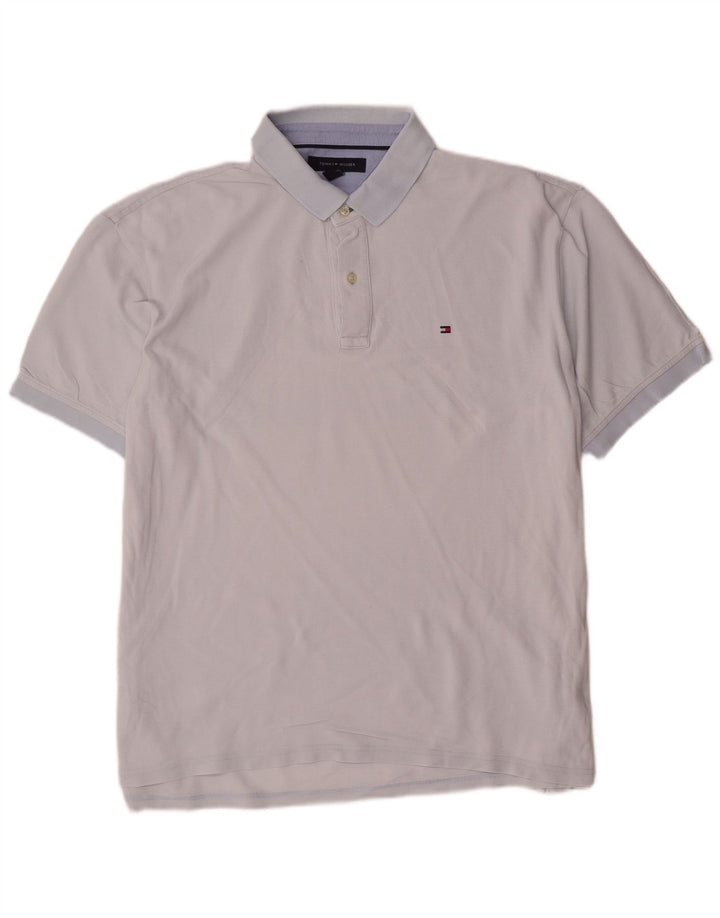 Polo da uomo Tommy Hilfiger XL in cotone blu