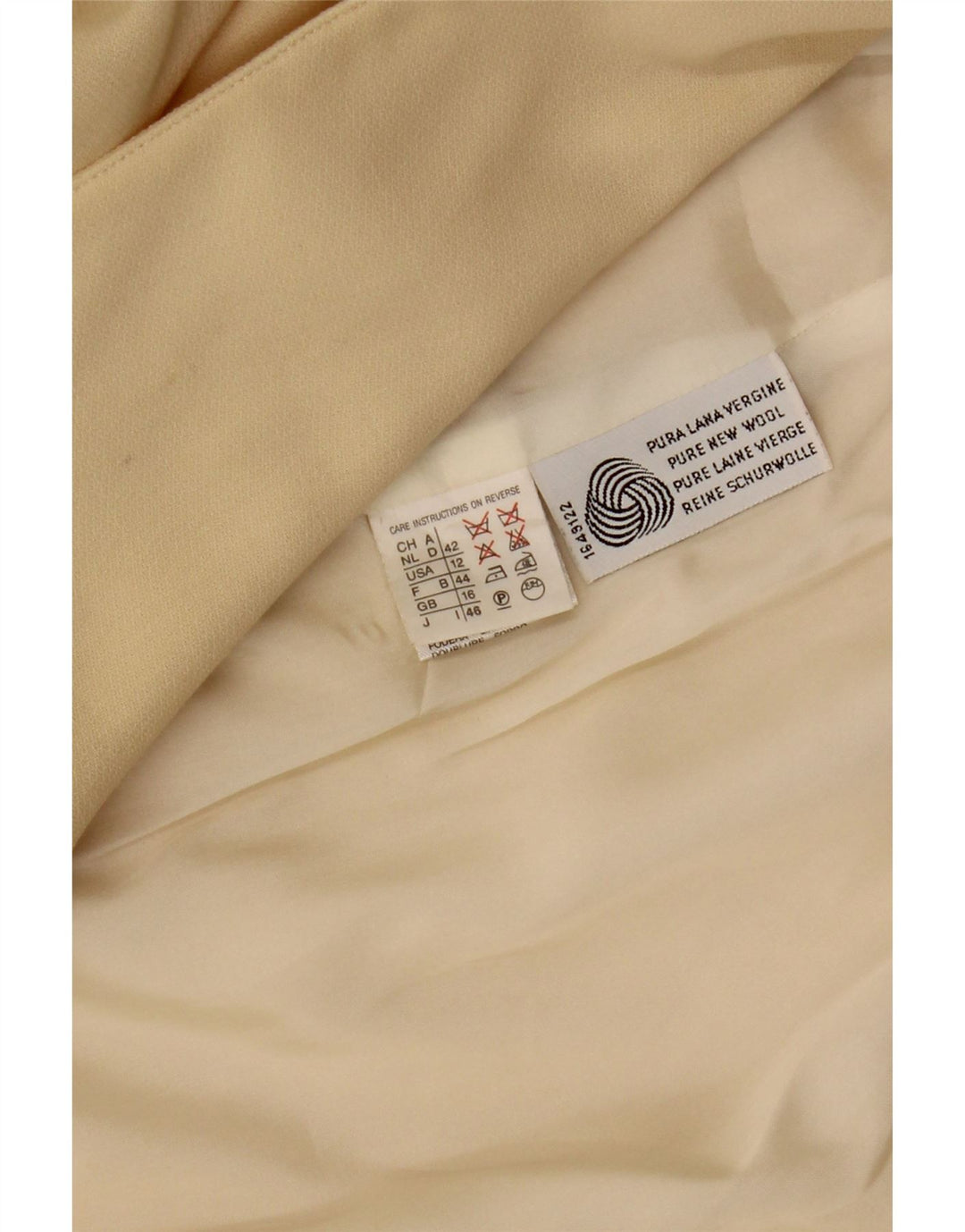 MARELLA Giacca blazer doppiopetto da donna UK 16 grande lana gialla