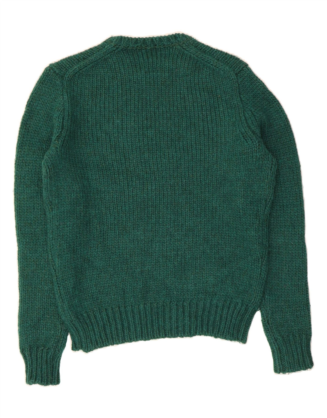 J. CREW Maglione girocollo da uomo in lana verde medio