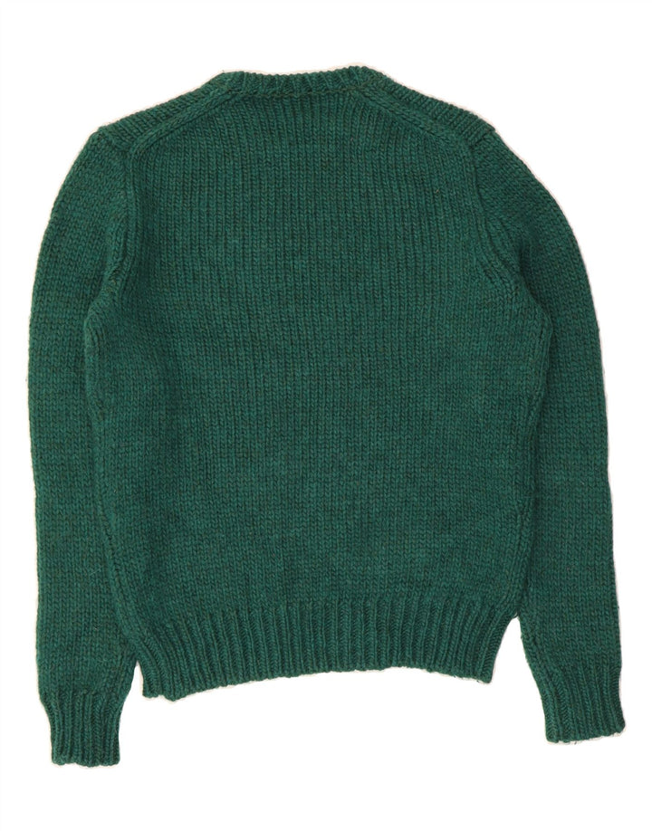 J. CREW Maglione girocollo da uomo in lana verde medio