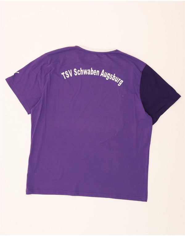 T-shirt grafica da uomo PUMA Top XL Viola in poliestere color block