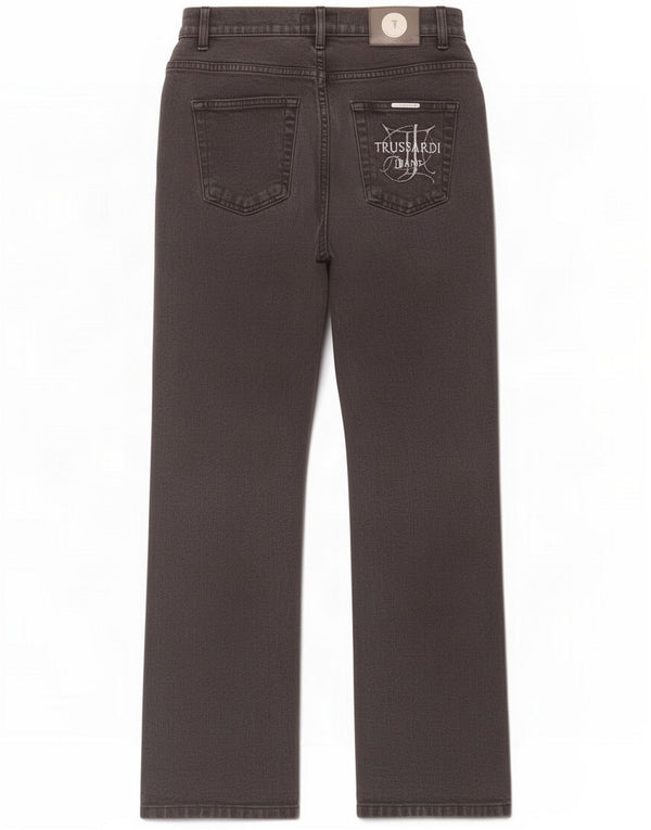 Jeans Trussardi Regular Fit Straight Donna W25 L26 Grigio