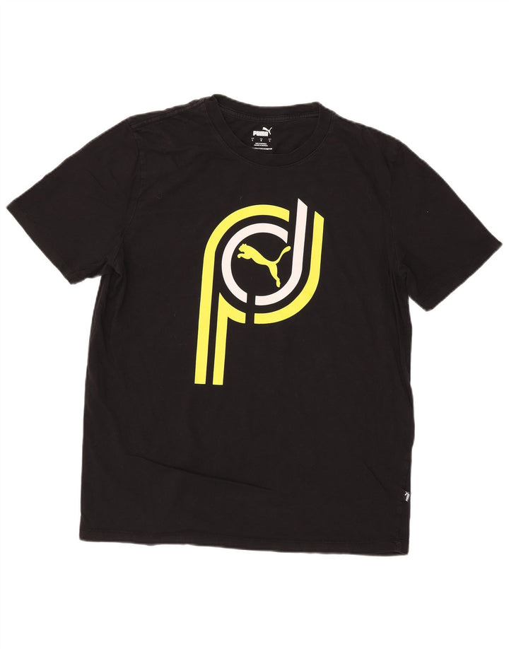 T-shirt grafica da uomo Puma Large nera