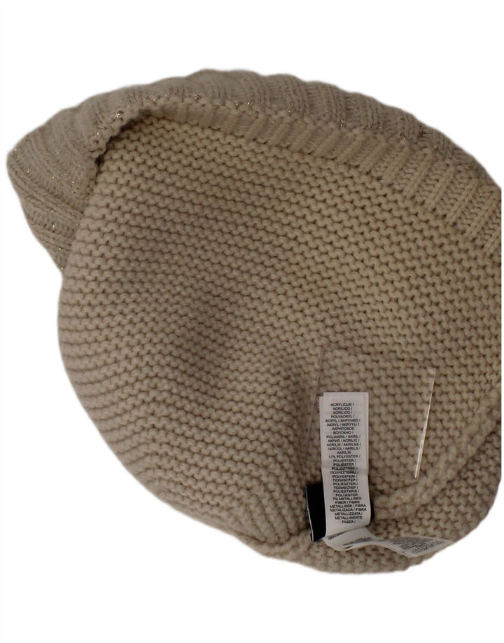 Cappello Bobble da donna in maglia Nike Taglia unica Beige acrilico moderno
