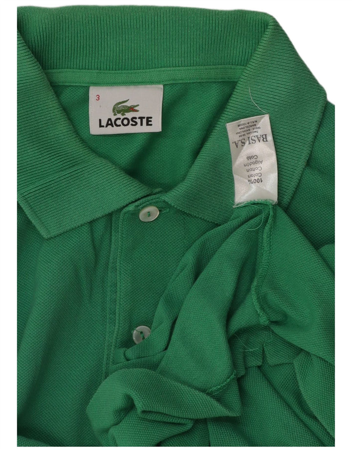 Polo da uomo LACOSTE taglia 3 piccola in cotone verde
