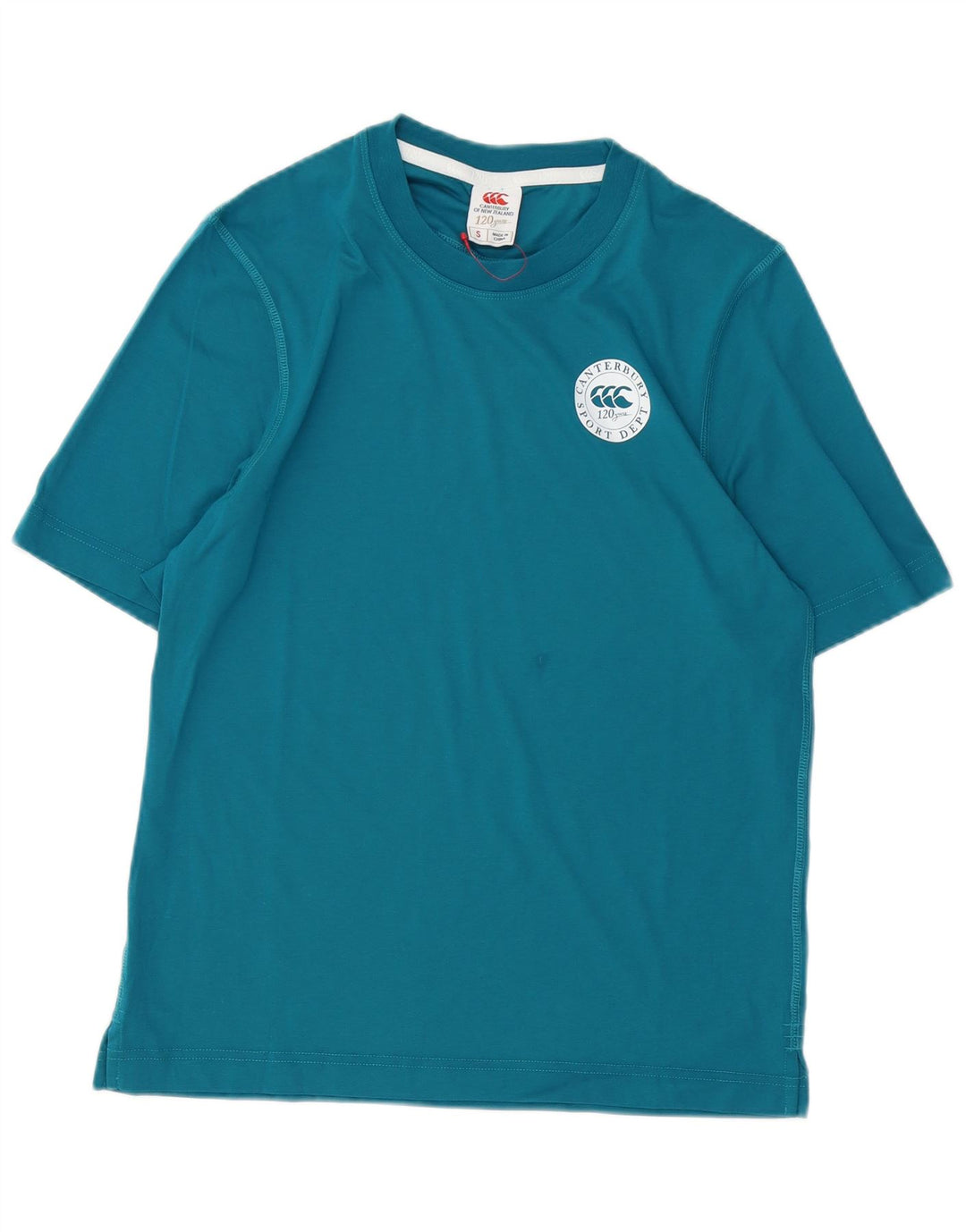 Canterbury T-shirt da uomo Top piccola in cotone blu
