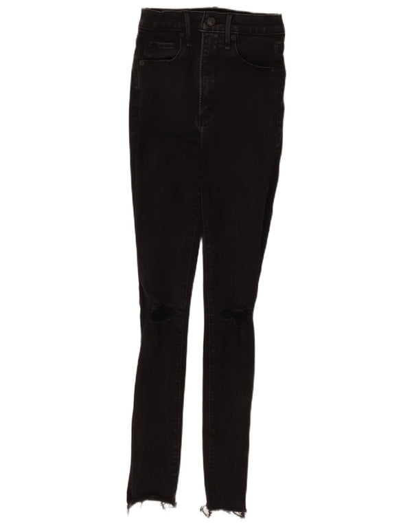Jeans skinny effetto invecchiato da donna Abercrombie & Fitch US 00 W24 L27 neri