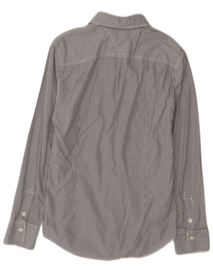 Camicia da uomo Tommy Hilfiger piccola in cotone gessato blu navy