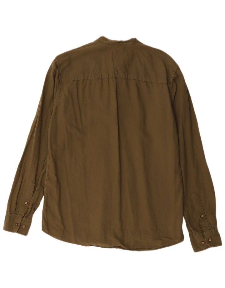 Jack & Jones Camicia pullover slim premium da uomo in cotone kaki medio