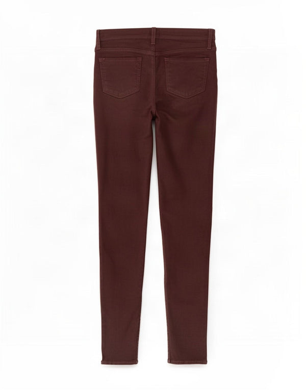 Pantaloni casual skinny da donna Gap UK 10 piccoli W28 L30 cotone bordeaux