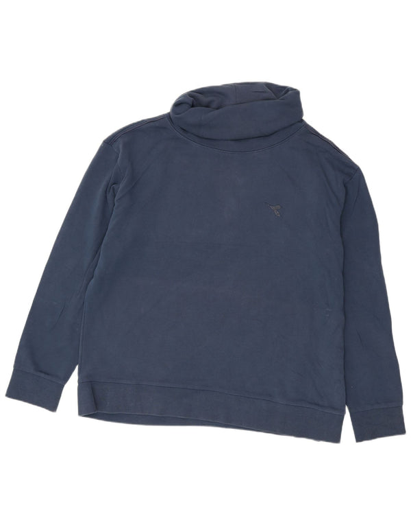 Felpa Diadora Uomo Dolcevita Maglione 2XL Cotone Blu Navy