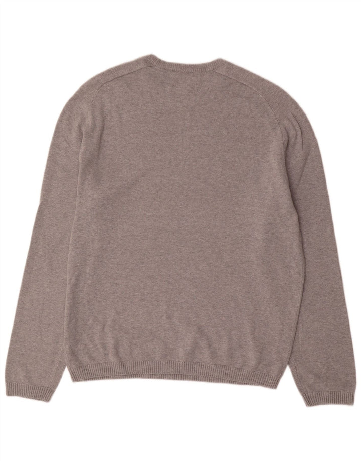 Maglione da uomo girocollo Penguin, grande cotone grigio