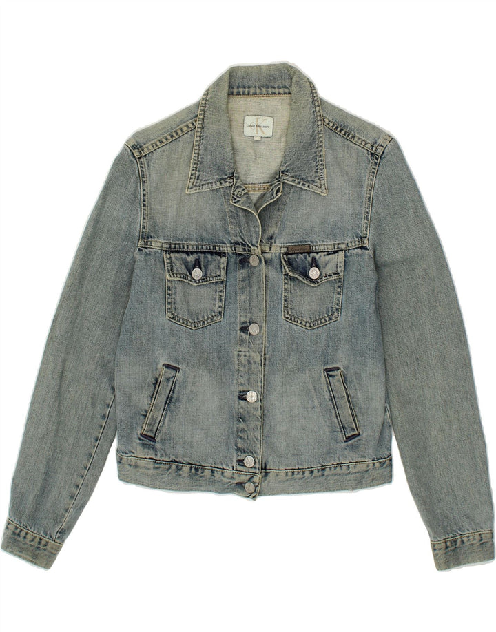 CALVIN KLEIN JEANS Womens Denim Jacket UK 16 Large Blue Cotton Vintage Calvin Klein Jeans and Second-Hand Calvin Klein Jeans from Messina Hembry 