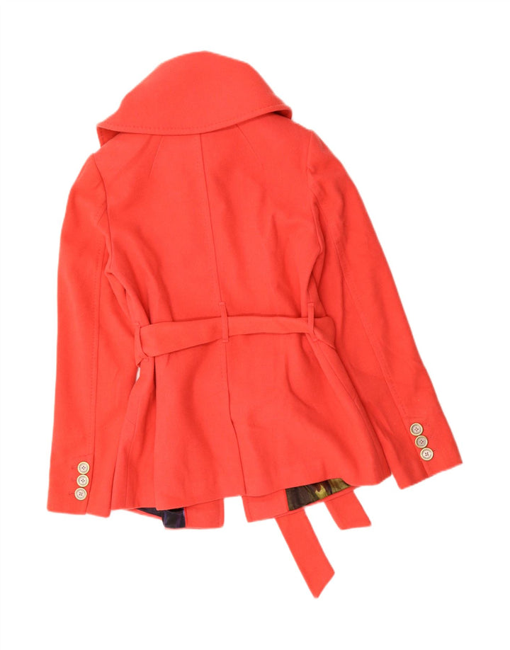 TED BAKER Womens Bomber Jacket Size 2 Small Red Wool Vintage Ted Baker and Second-Hand Ted Baker from Messina Hembry 