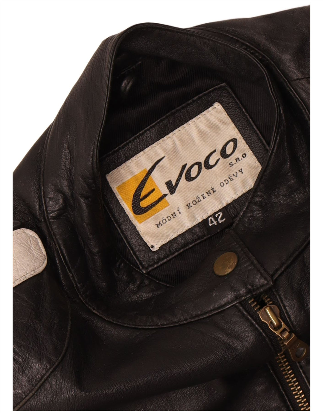 Giacca motorstyle da donna vintage EU 42 Large Black Colourblock