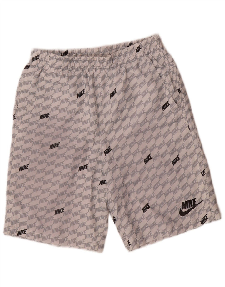 Nike Boys Graphic Swimming Shorts 13-14 Years XL Grey Polyester
