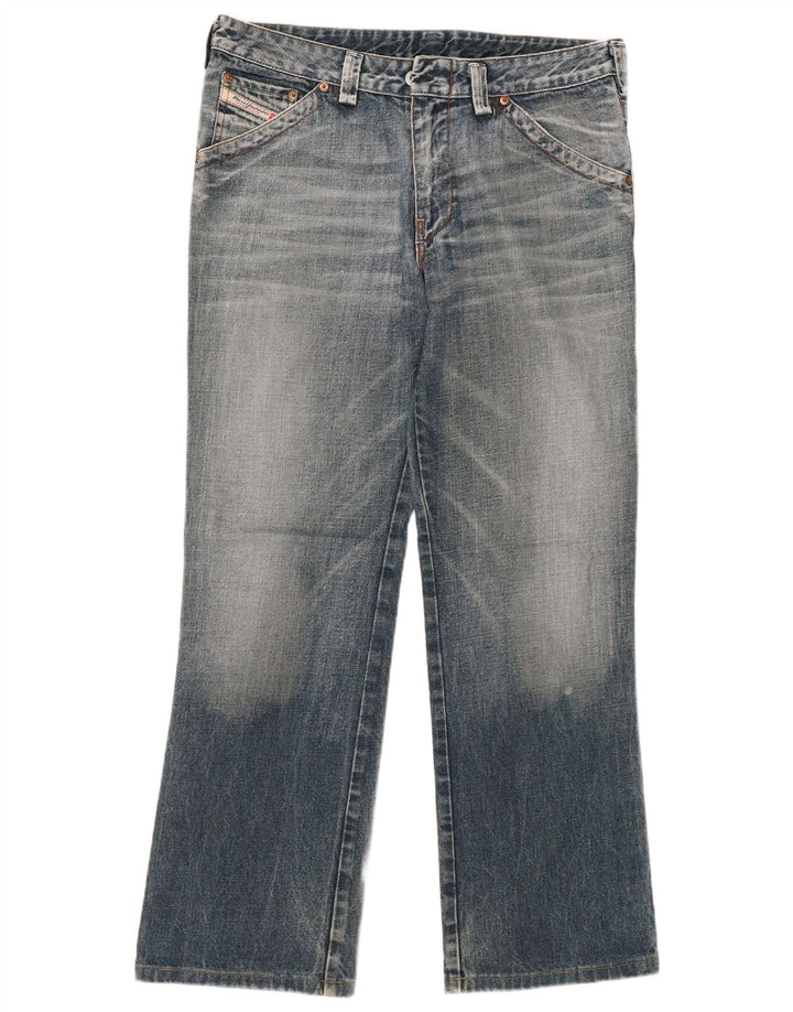 Jeans dritti da uomo DIESEL W33 L30 in cotone blu
