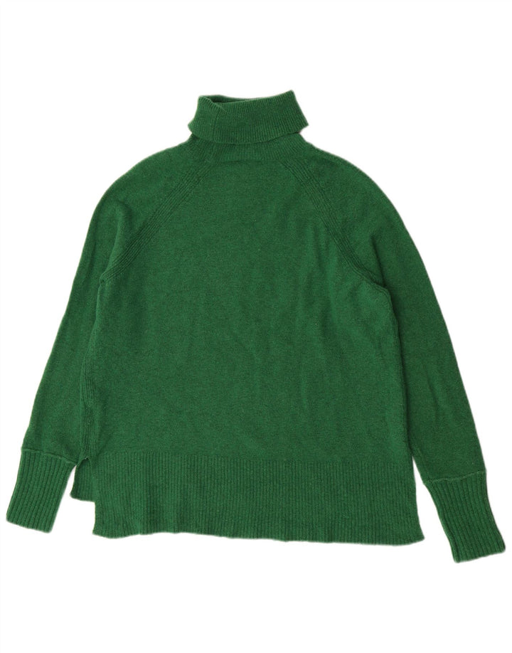 J. Crew Maglione maglione oversize da donna con collo alto UK 10 Piccolo nylon verde