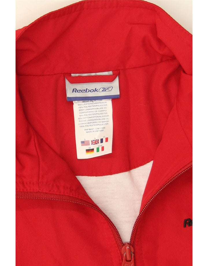 Giacca da ginnastica da uomo Reebok Small rossa in poliestere