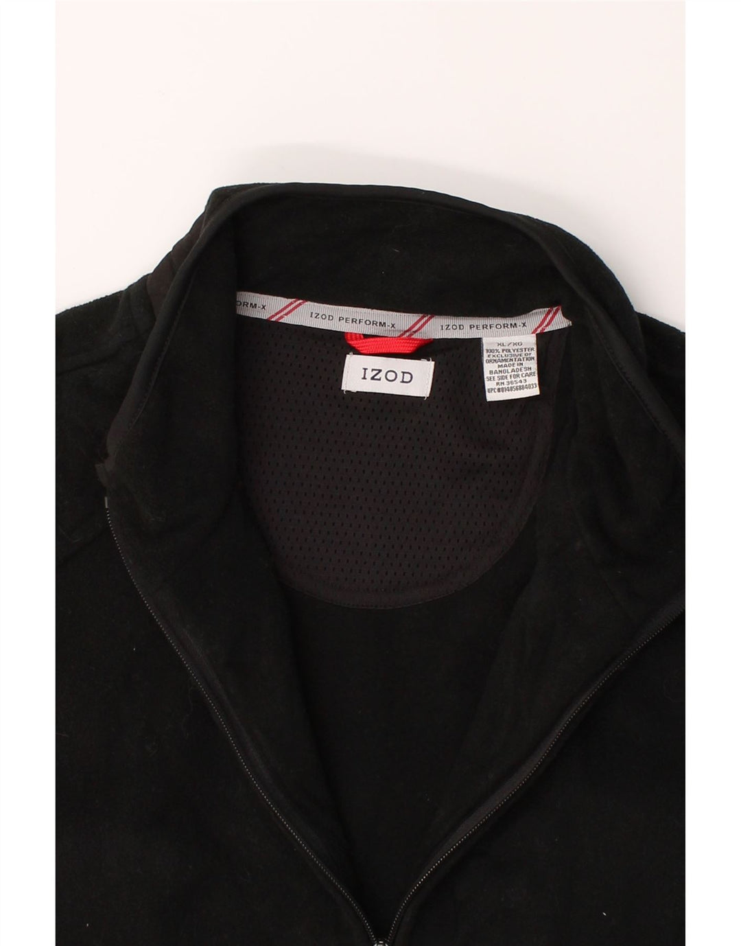 IZOD Mens Izod Fleece Gilet UK 42 XL Black Polyester Vintage Izod and Second-Hand Izod from Messina Hembry 
