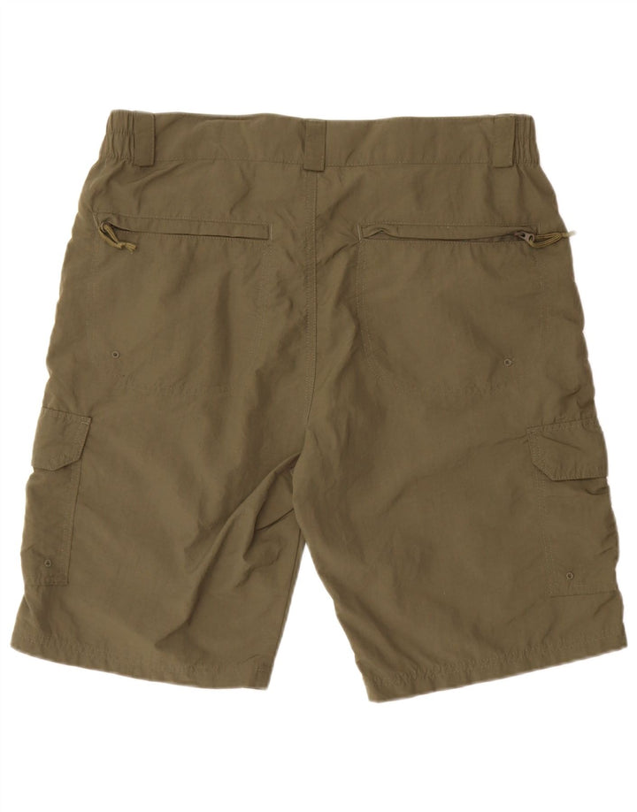 MOUNTAIN WAREHOUSE Pantaloncini cargo da uomo W34 Large in nylon kaki
