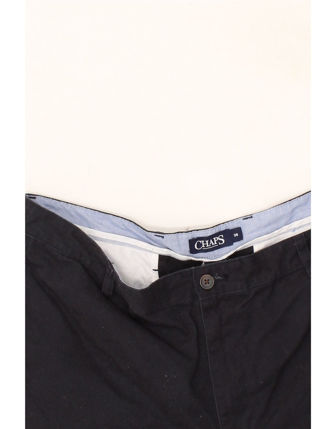 CHAPS Mens Chino Shorts W38 XL Black Cotton Vintage Chaps and Second-Hand Chaps from Messina Hembry 