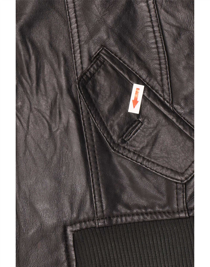 Giubbotto bomber in pelle da uomo Gipsy UK 38 medio nero
