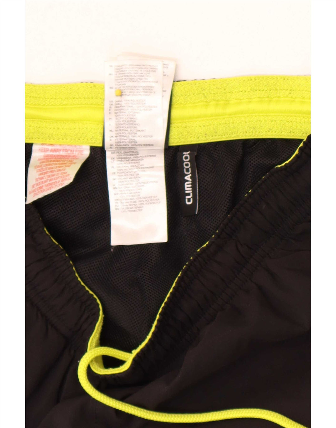 Pantaloncini sportivi Adidas Climacool da ragazzo 15-16 anni in poliestere nero