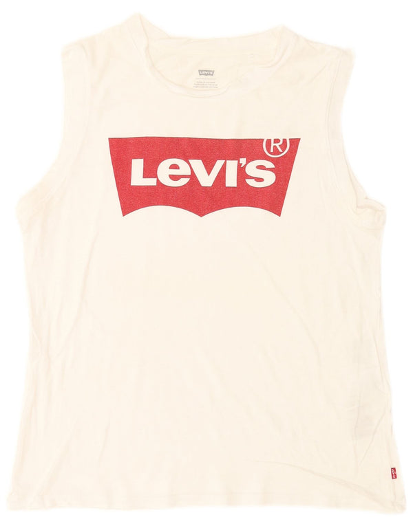T-shirt grafica da uomo Levi's Top in cotone bianco medio