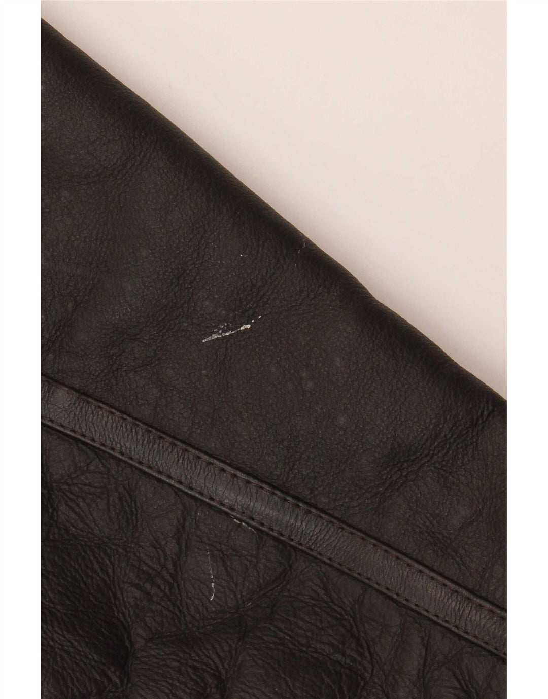 Giacca in shearling vintage da uomo UK 46 3XL Pelle di pecora marrone