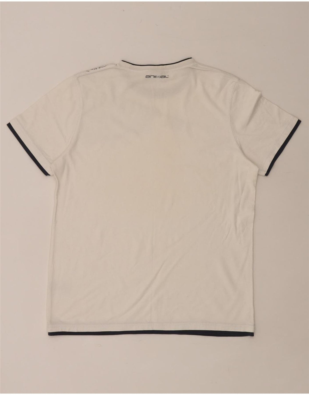 T-shirt grafica da uomo ANIMAL Top in cotone floreale bianco medio