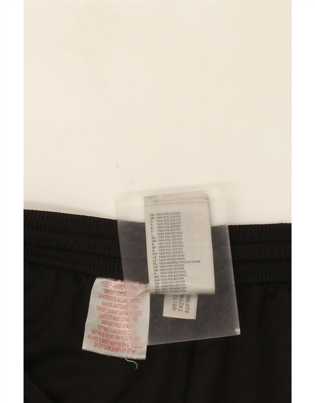 Pantaloncini sportivi Adidas Climalite da uomo grandi in poliestere nero