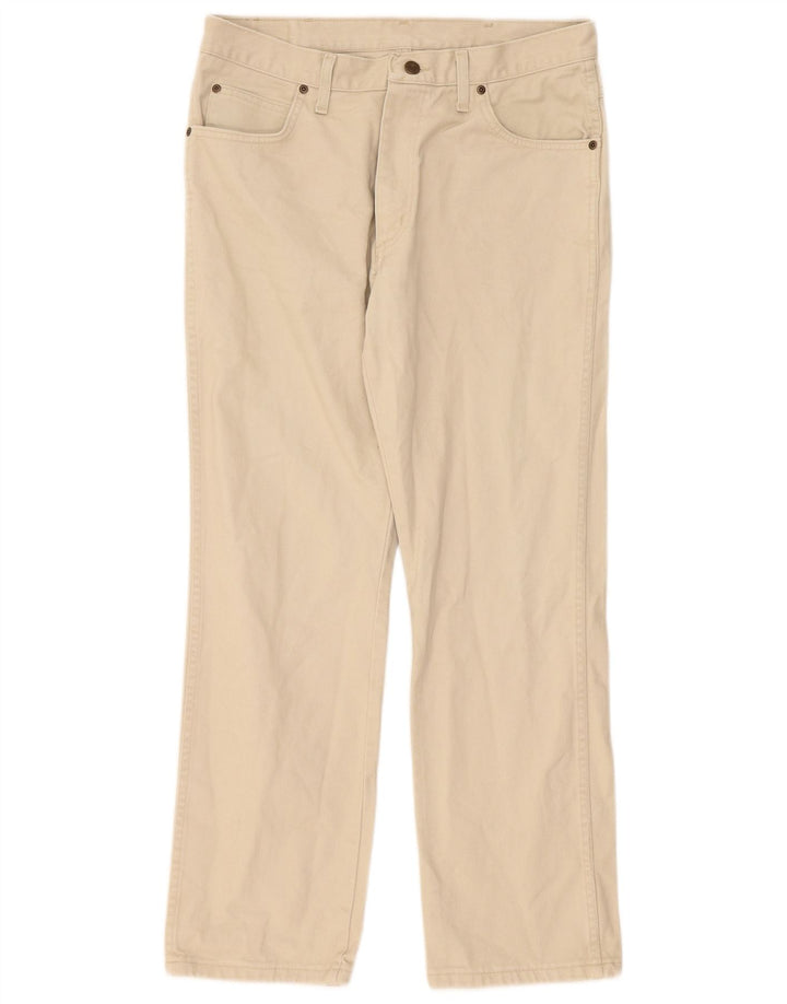 Jeans dritti da uomo Wrangler W34 L30 cotone beige