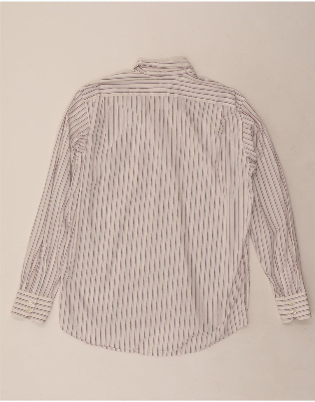 Camicia da uomo Lacoste taglia 42 grande cotone a righe bianche