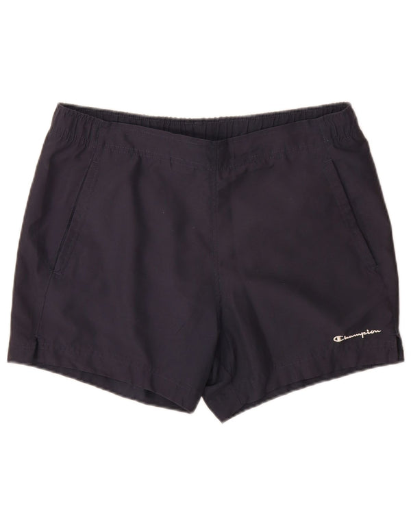 Pantaloncini da bagno da uomo Champion piccoli in poliestere blu navy
