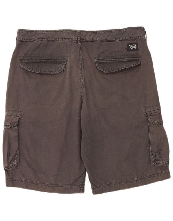 Pantaloncini cargo da uomo Nike W34 Large in cotone grigio