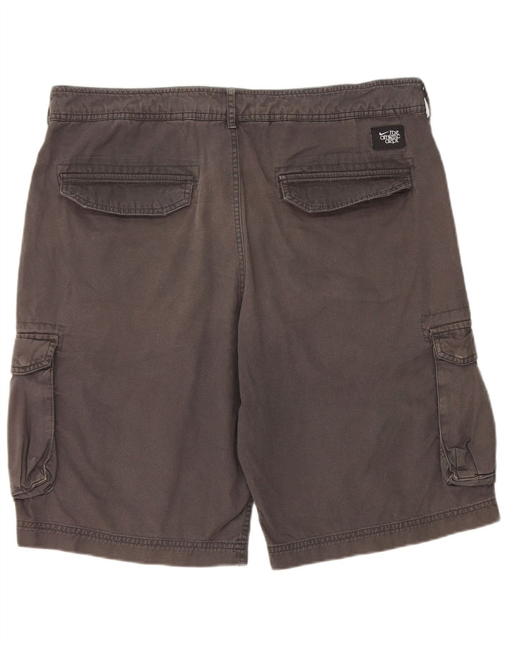 Pantaloncini cargo da uomo Nike W34 Large in cotone grigio