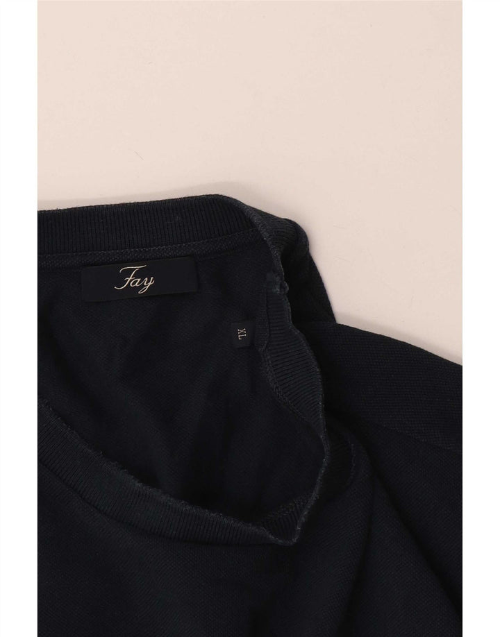 T-shirt da uomo Fay Top XL blu navy a righe