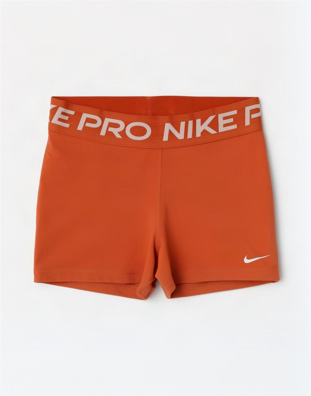 Pantaloncini sportivi Nike Dri Fit Graphic da donna UK 8 Small Arancione Poliestere