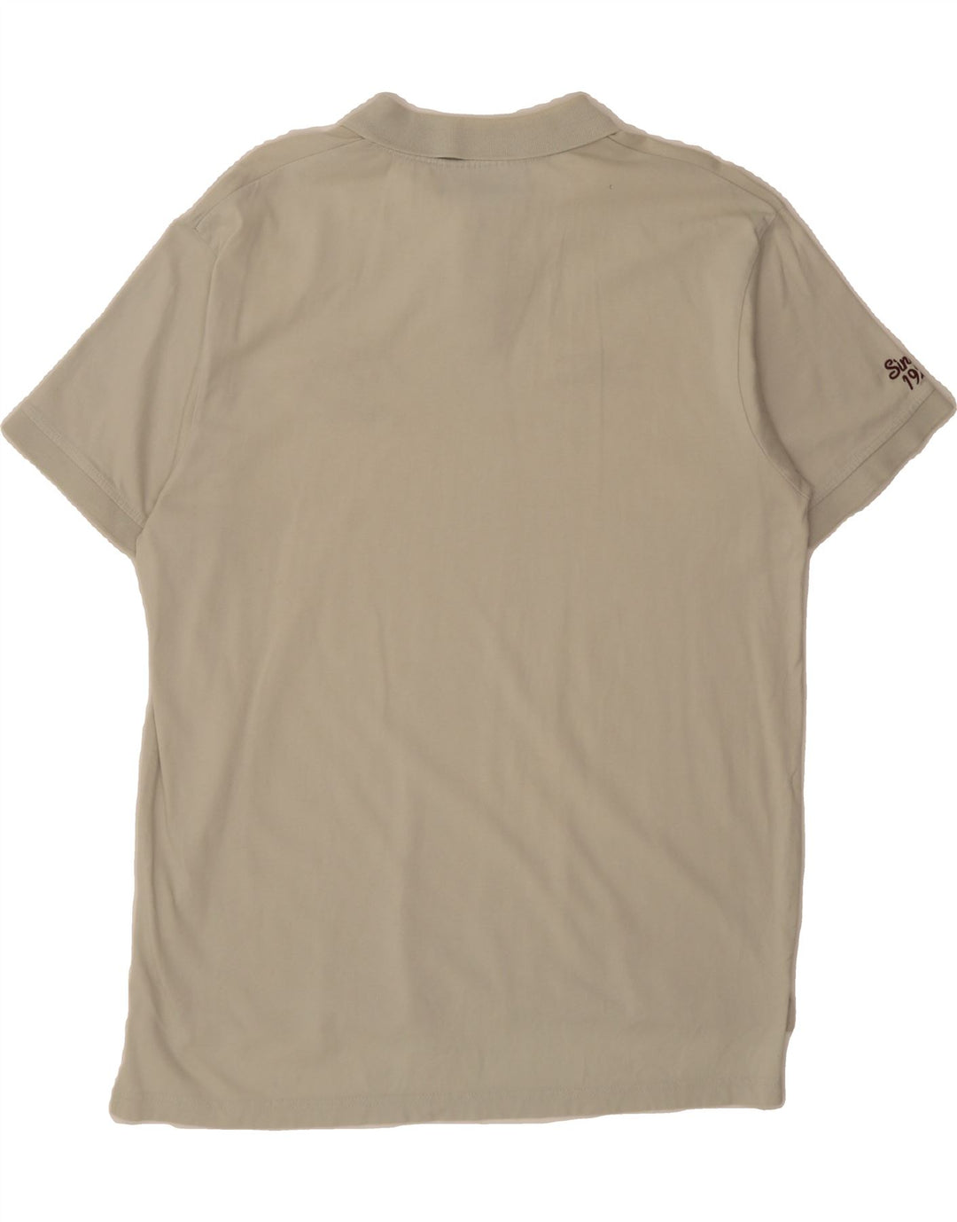 UMBRO Mens Graphic Polo Shirt Large Off White Cotton Vintage Umbro and Second-Hand Umbro from Messina Hembry 