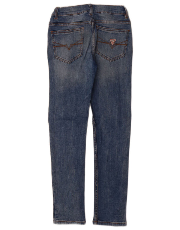 Jeans skinny effetto consumato per ragazze Guess 7-8 anni W22 L25 Blu